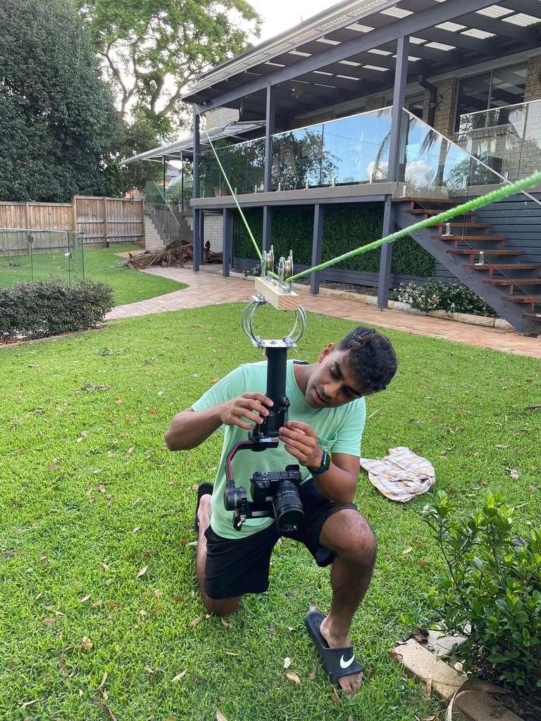 Cable camera setup