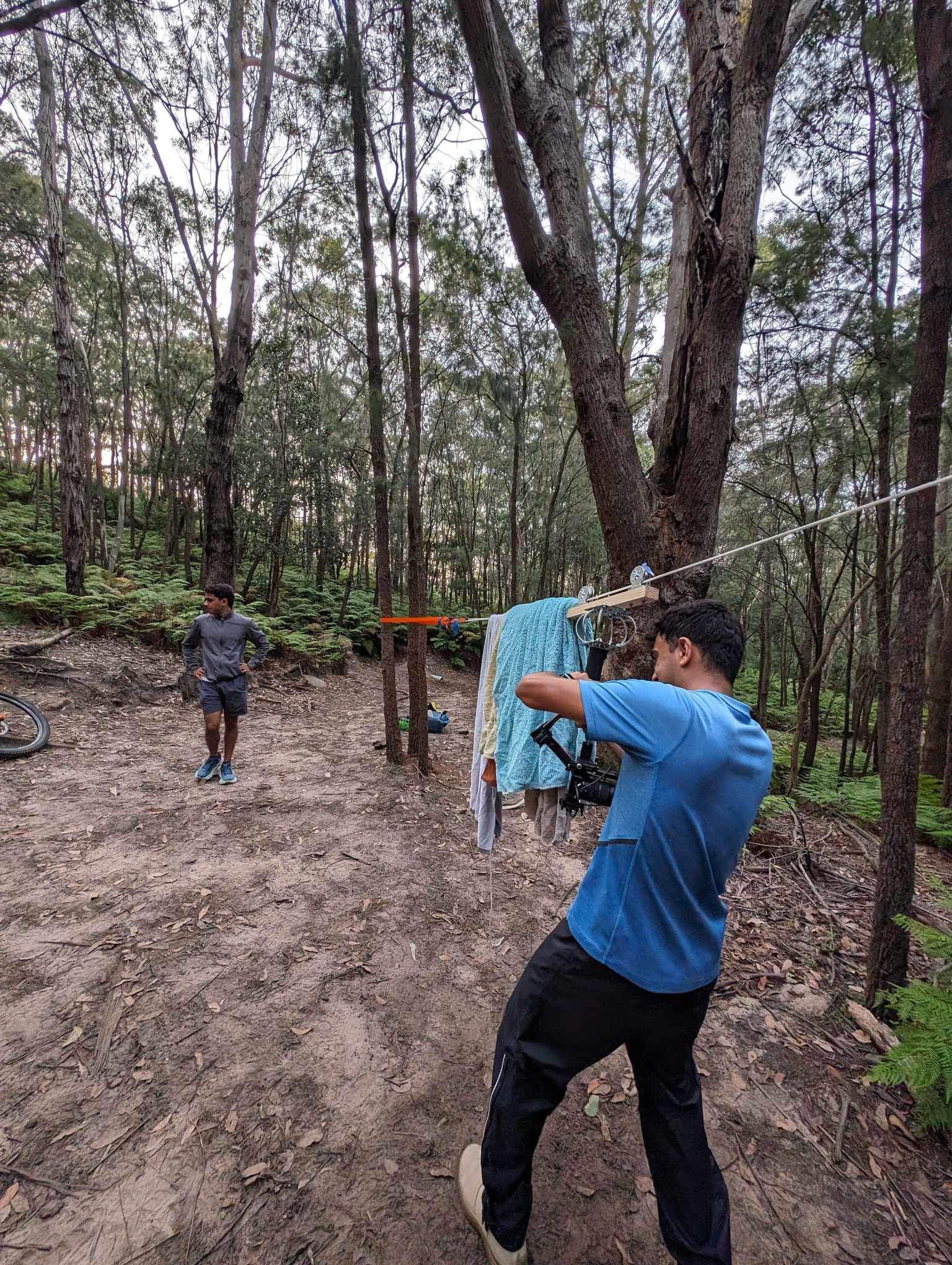 Setting up the cable camera