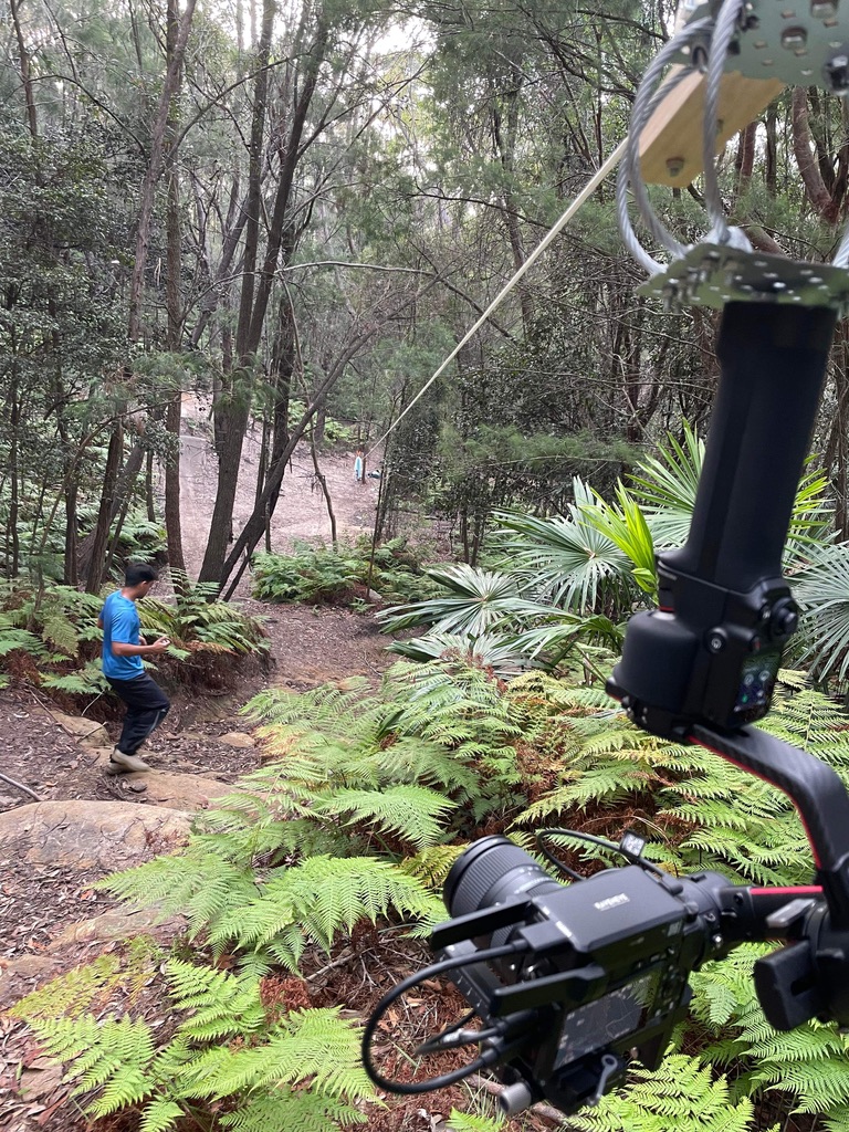 Testing the cable camera setup